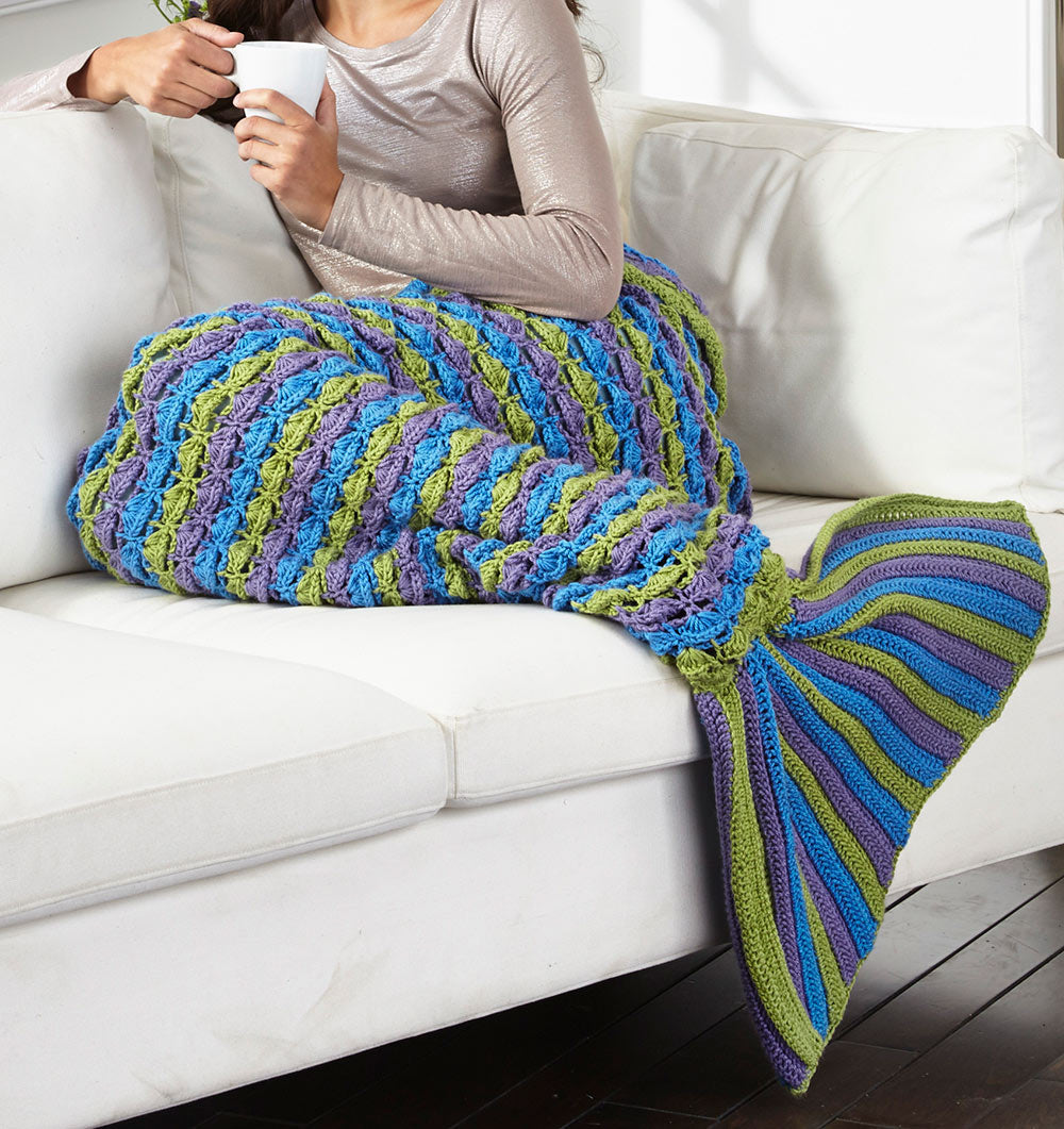 Manta con cola de sirena - Adulto (42 x 54")