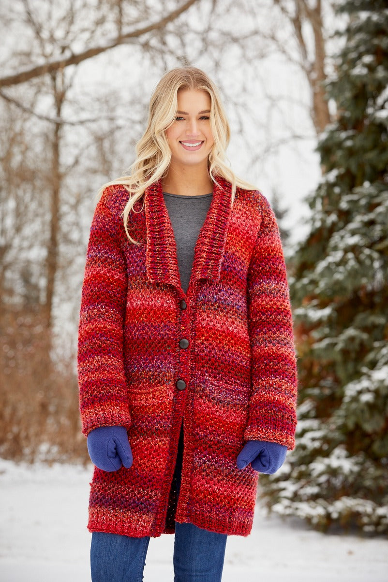 Cárdigan con textura gruesa