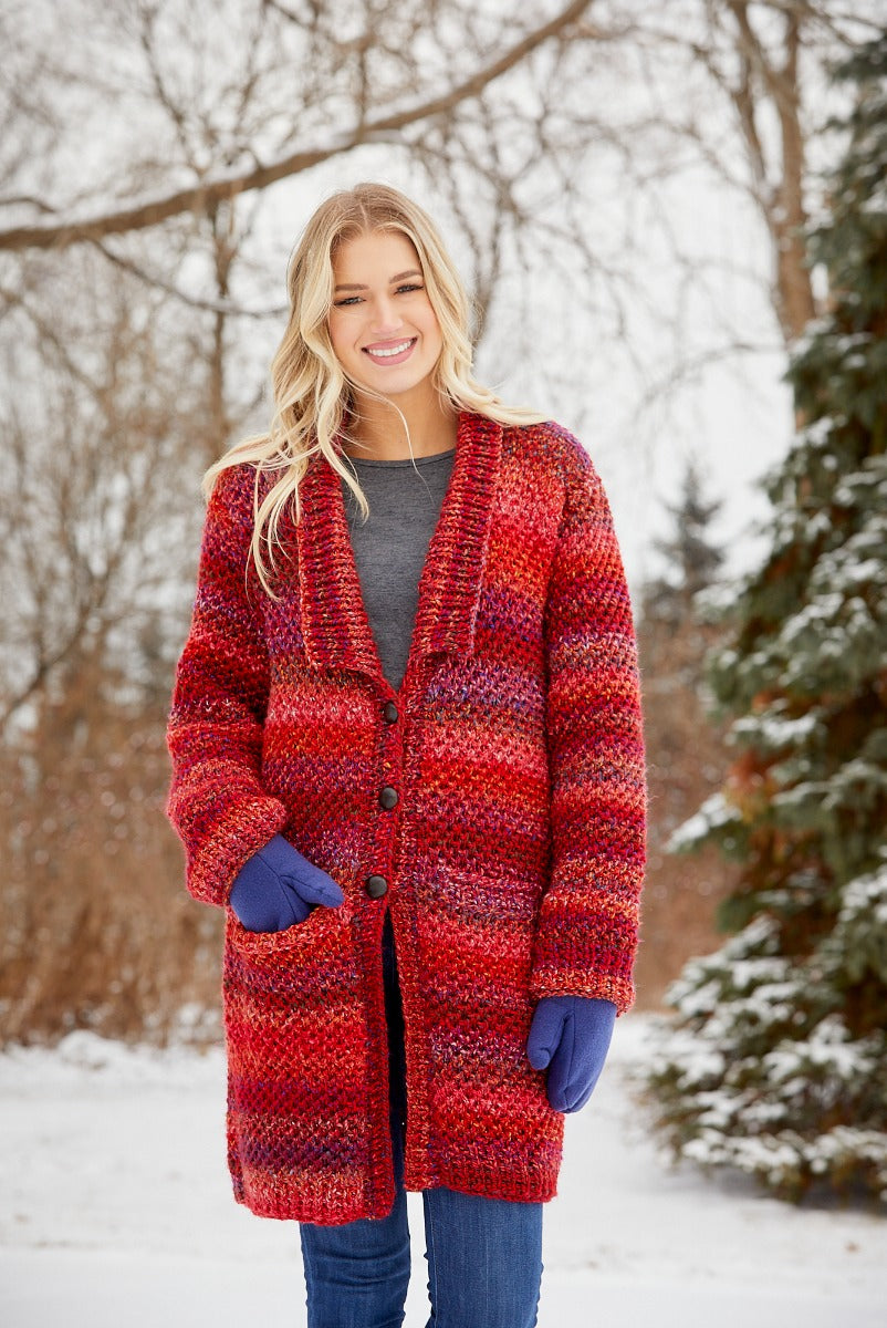 Cárdigan con textura gruesa