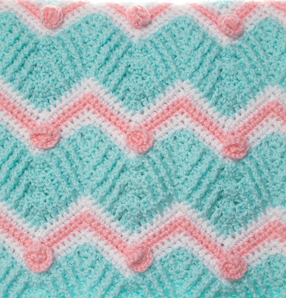 Rosey Ripples Blanket