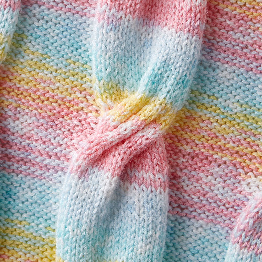 Manta de bebé cableada