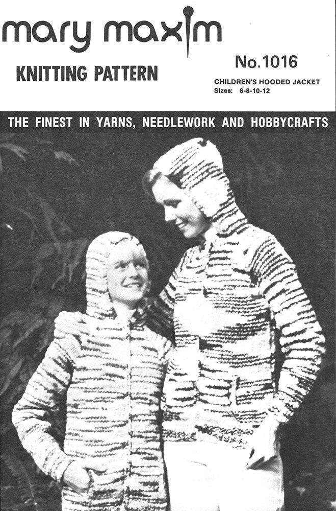 Patrón de chaqueta con capucha para niños