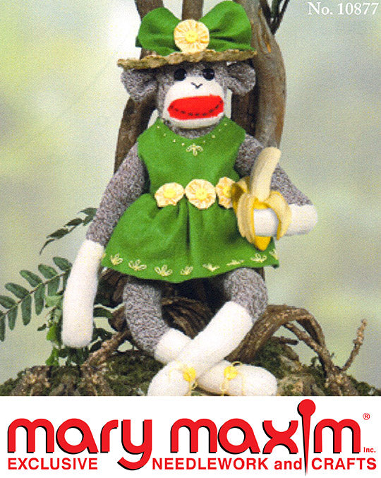 Modèle de singe de chaussette de marguerite