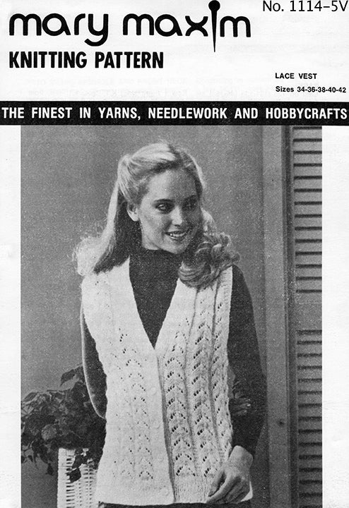 Patrón de chaleco de encaje