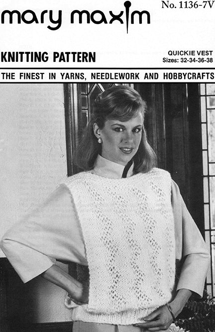 Quickie Vest Pattern