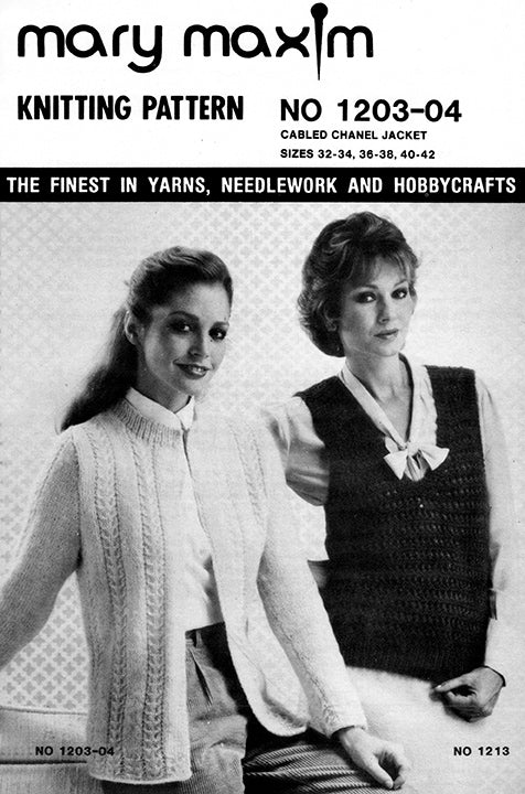 Patron de veste Chanel câblée