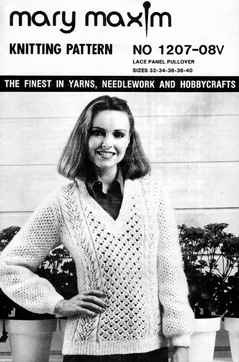 Modèle de pull à panneau en dentelle