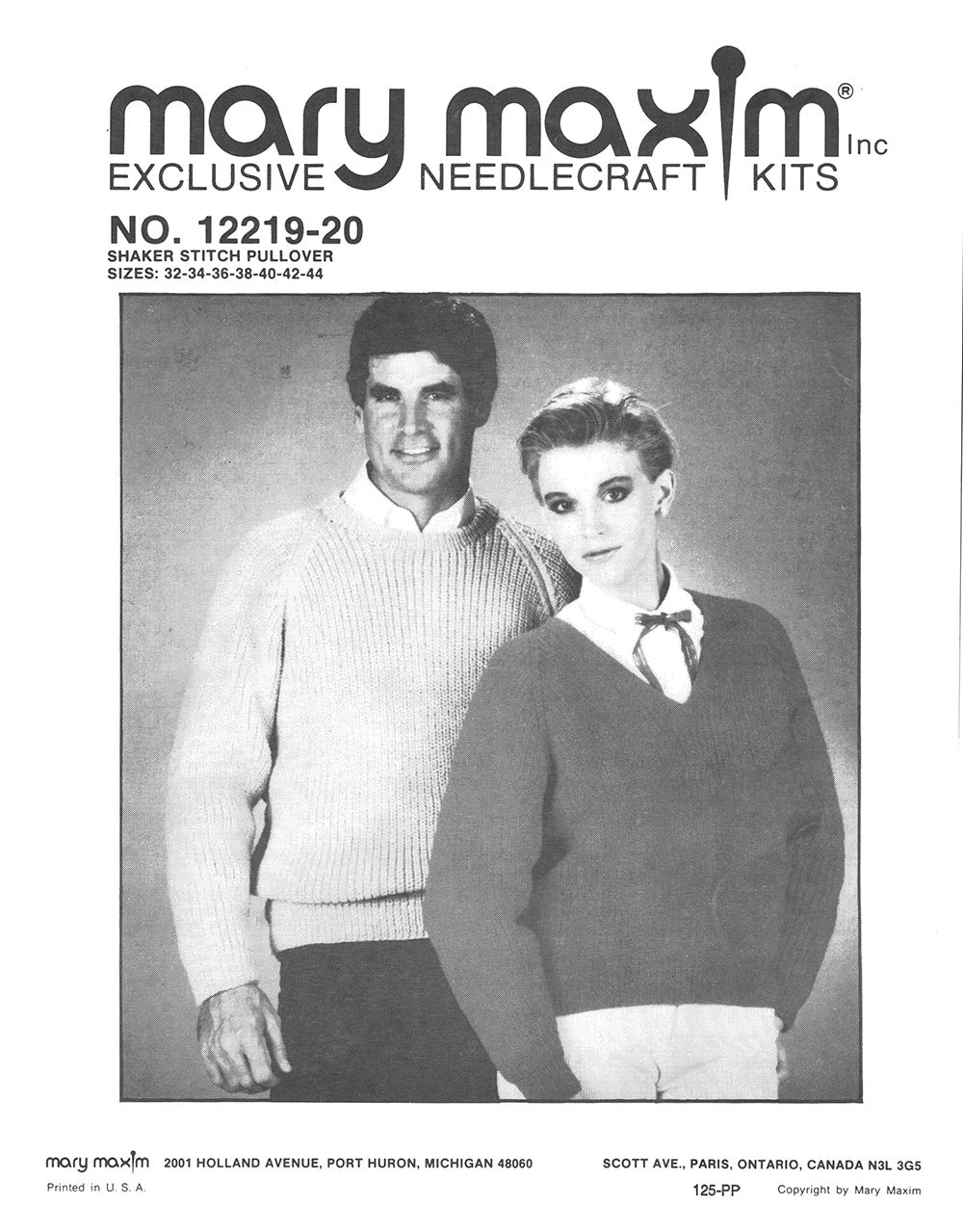 Shaker Stitch Pullover Pattern