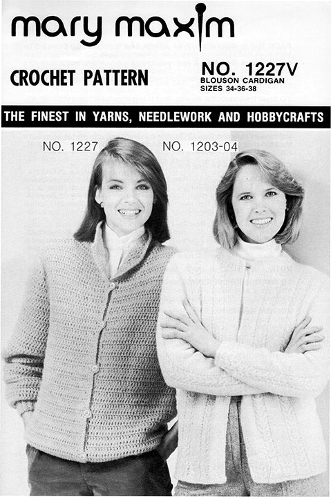 Patrón de cárdigan tipo blusón