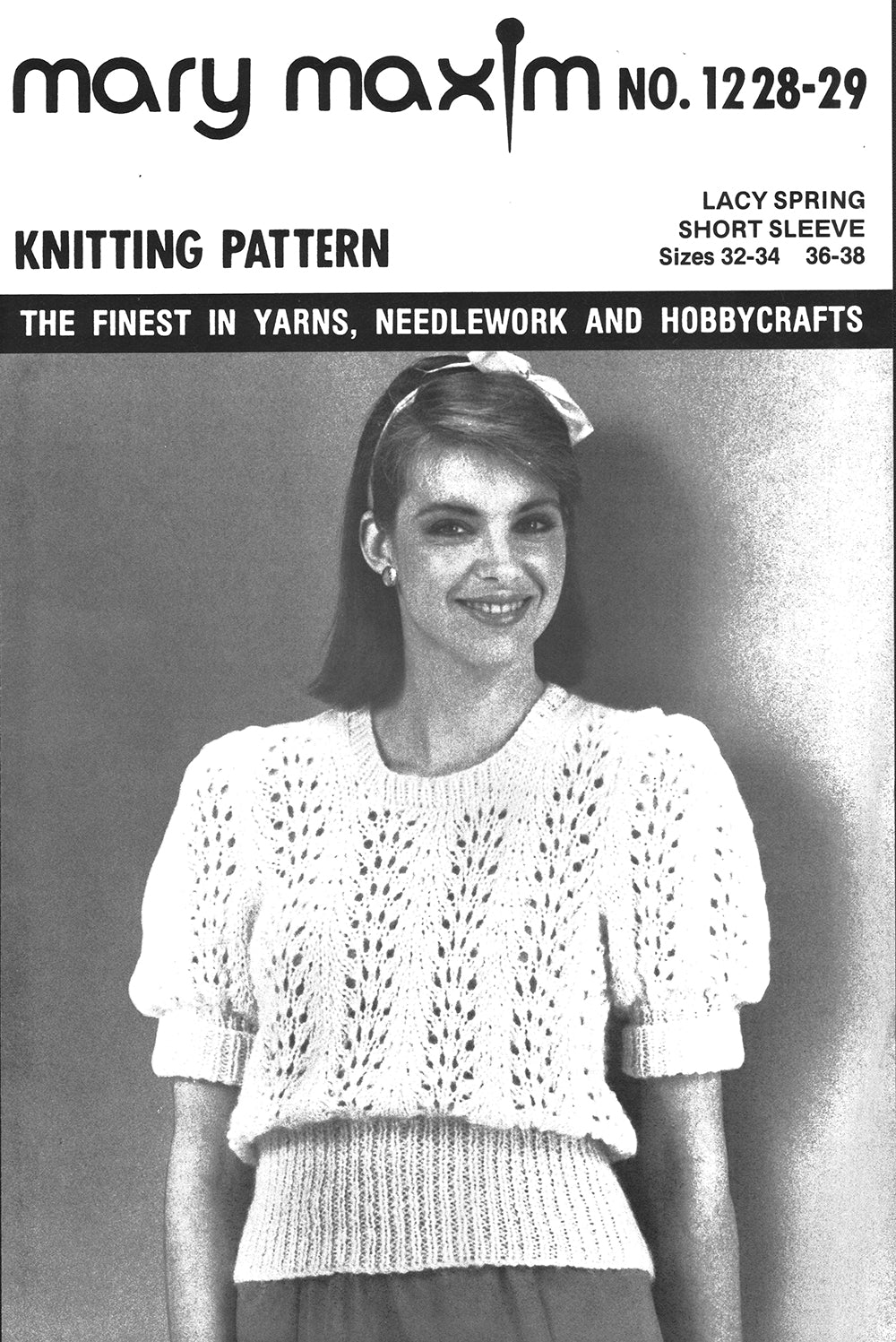 Patrón de top de manga corta de primavera de encaje