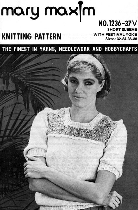 Short Sleeve With Festival Yoke Pattern