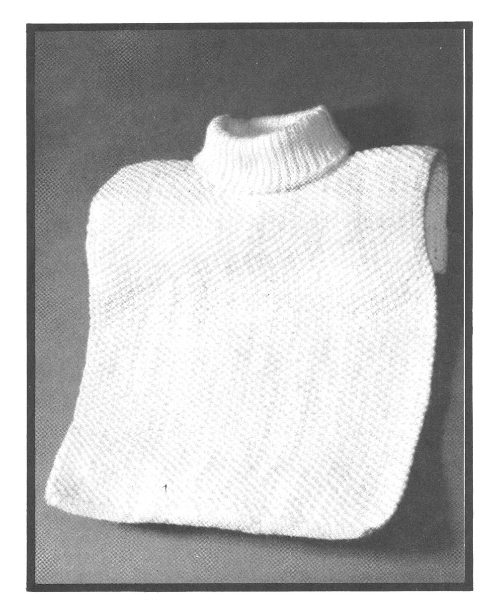 Seed Stitch Dickey Pattern