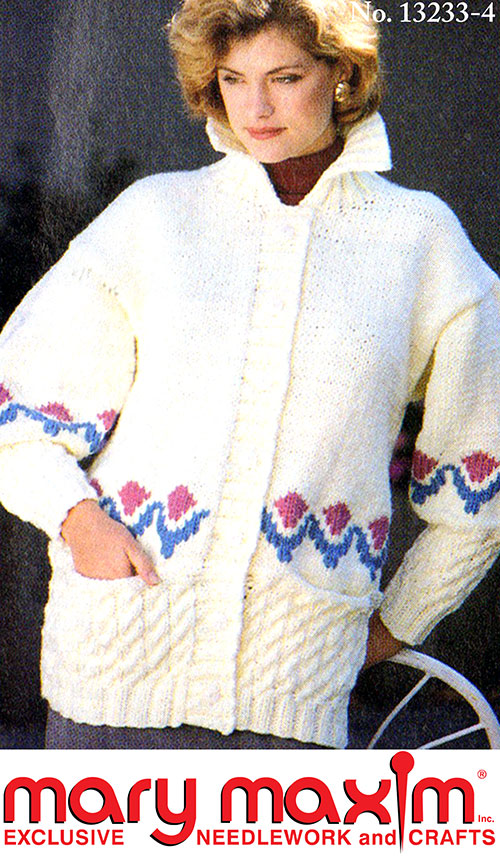 Cabled Border Cardigan Pattern