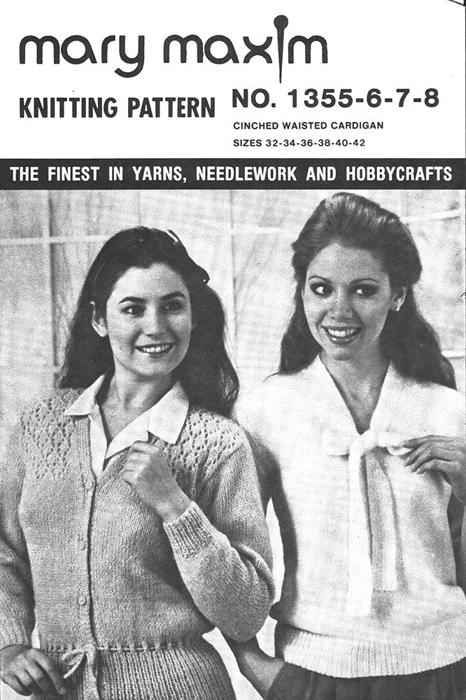 Patrón de cárdigan con cintura ceñida