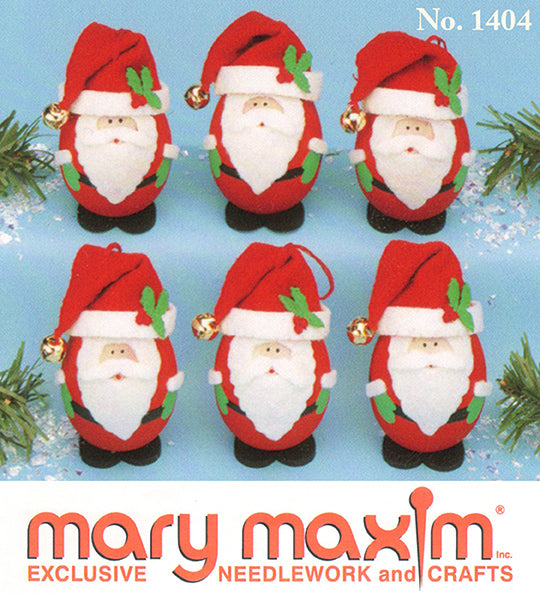 Roly Poly Santa Ornaments Pattern