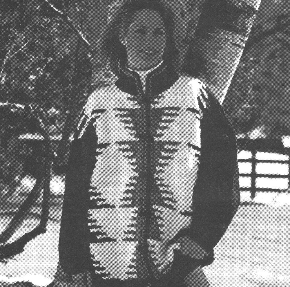 Patrón de abrigo con motivo indio