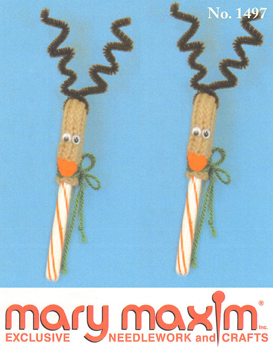Reindeer Candy Cane Cover Pattern