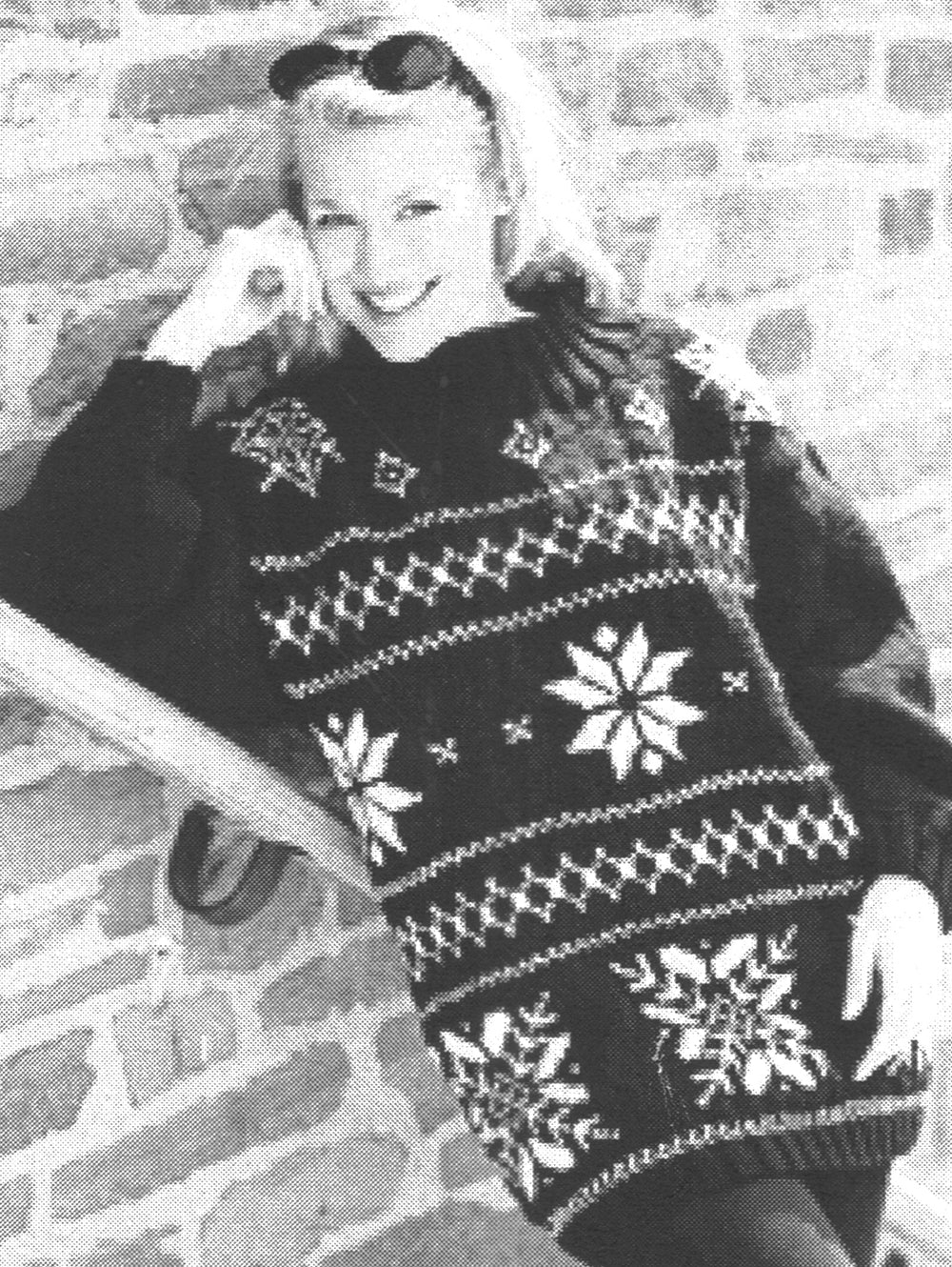 Patrón de túnica de copos de nieve