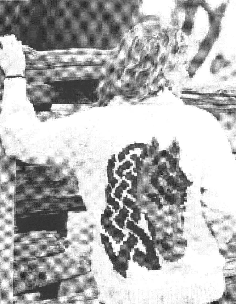 Patrón de chaqueta de caballo celta