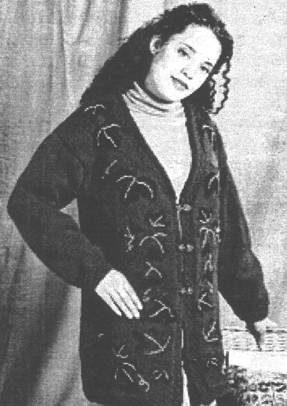 Patrón de cárdigan de hiedra