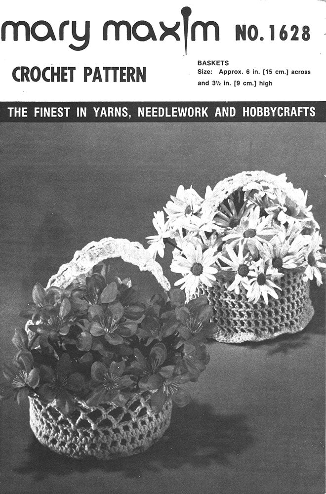Crochet Baskets Pattern