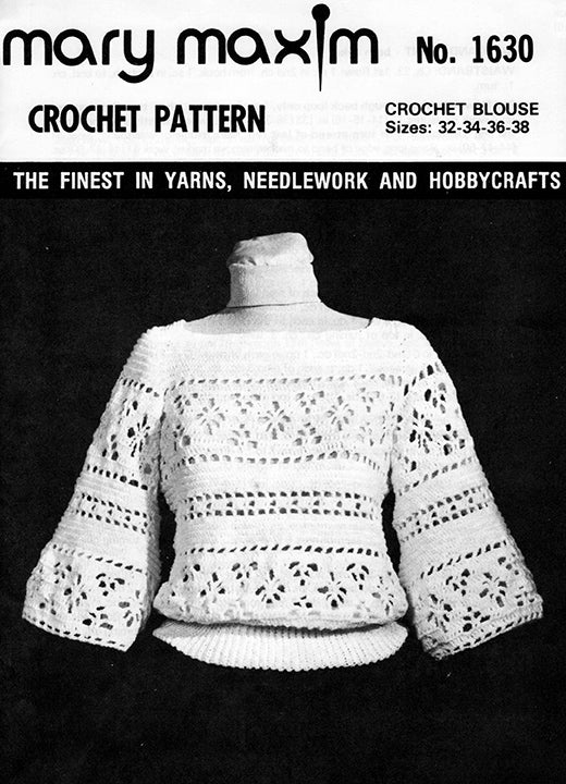 Lacy Topper Crochet Blouse Pattern