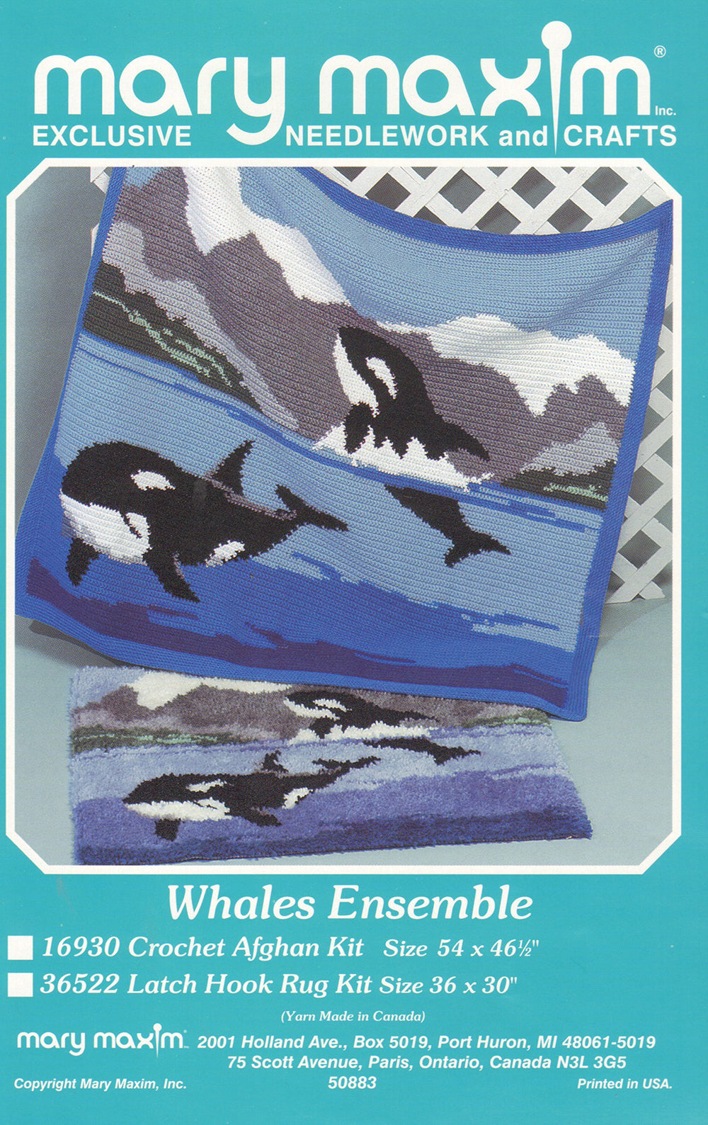 Whales Afghan Pattern
