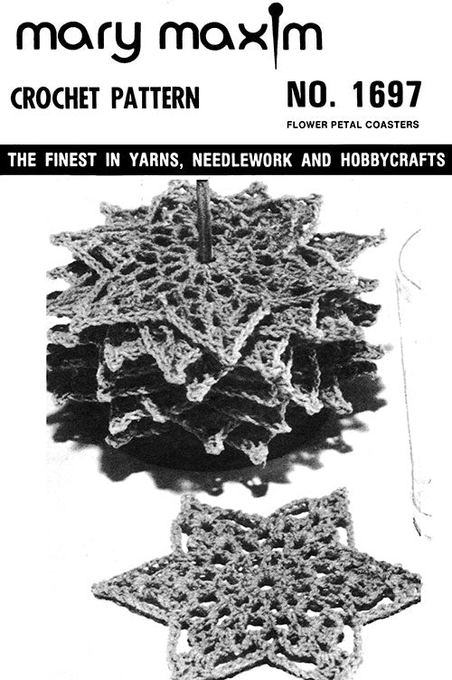 Flower Petal Coasters Pattern