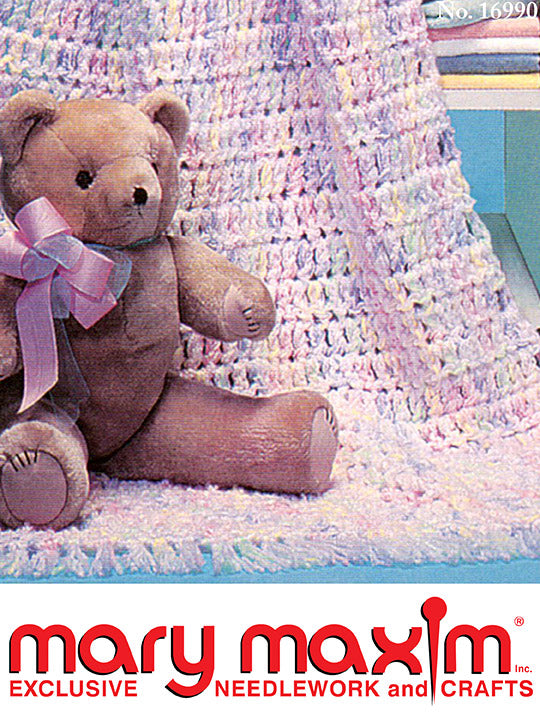 Patrón afgano de bebé de ganchillo rápido