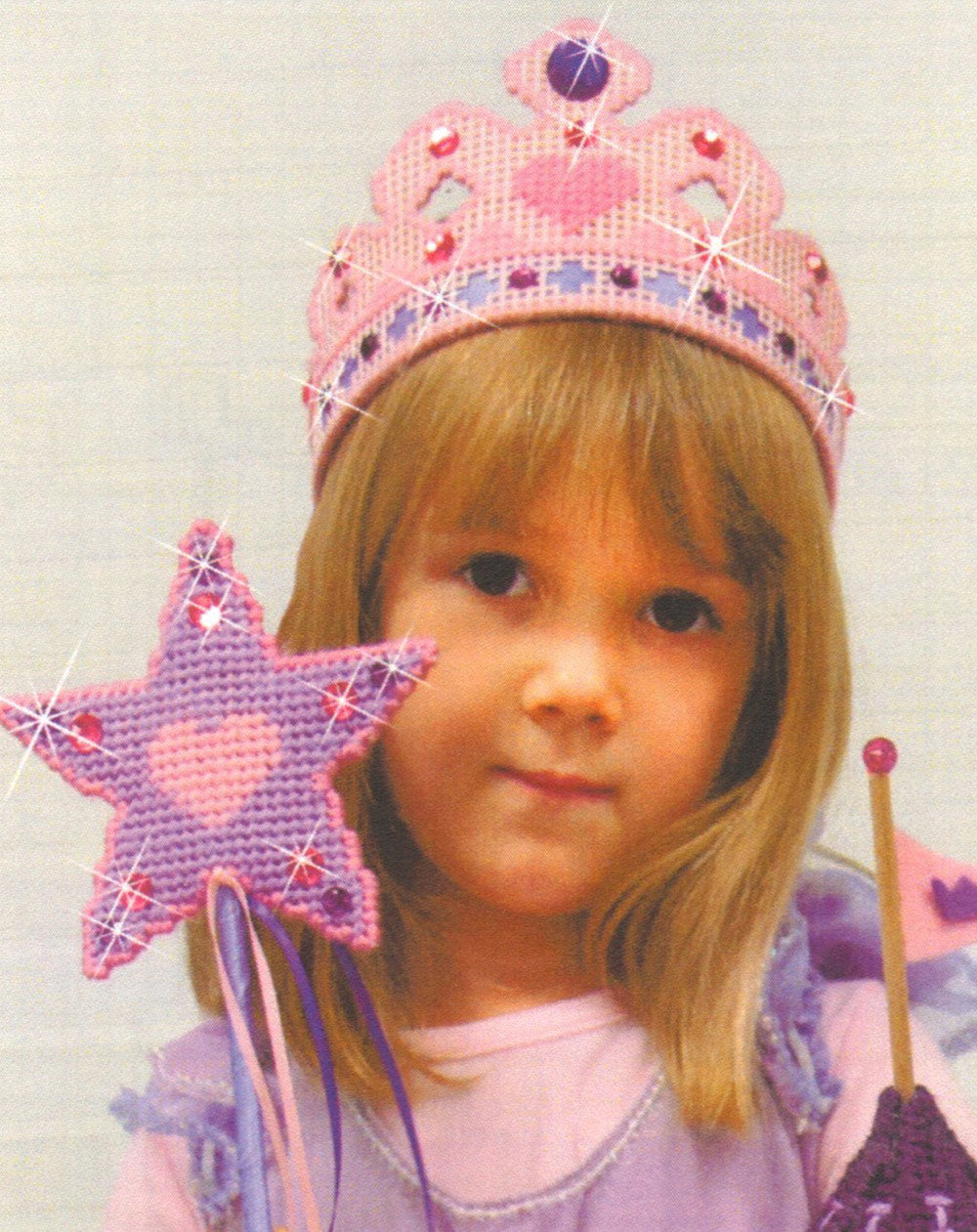 Fairy Tale Crown & Wand Pattern