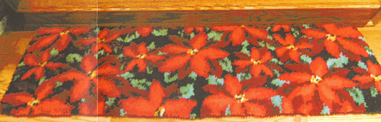 Modèle de tapis poinsettia