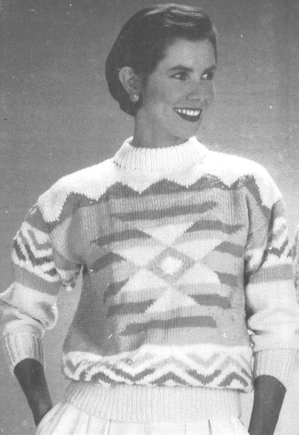 Jersey azteca de moda con peso peinado