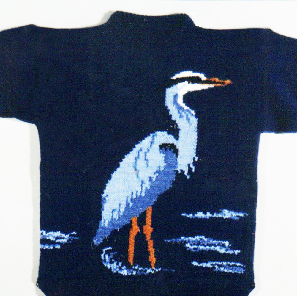 Patron de pull héron