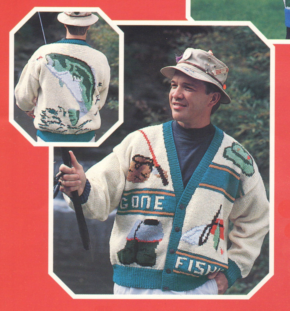 Patrón de cárdigan de pesca