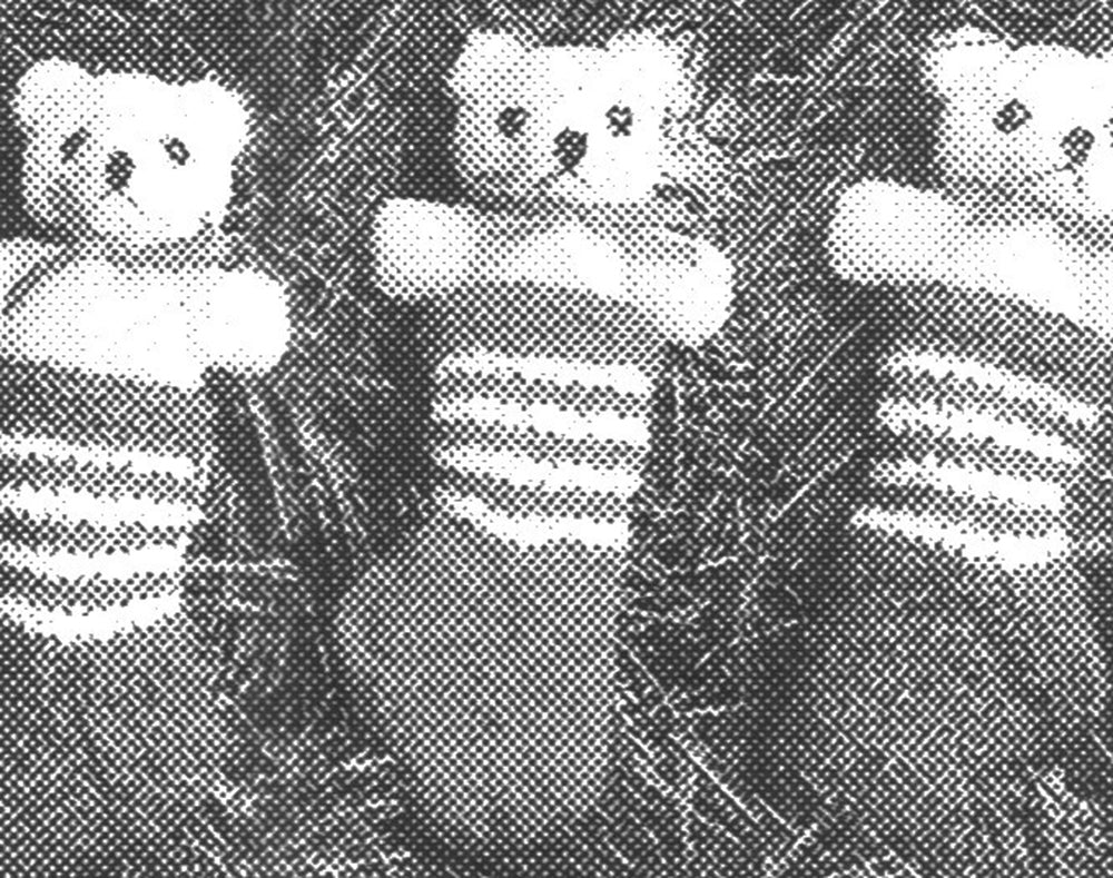 Patron de bas ours en peluche