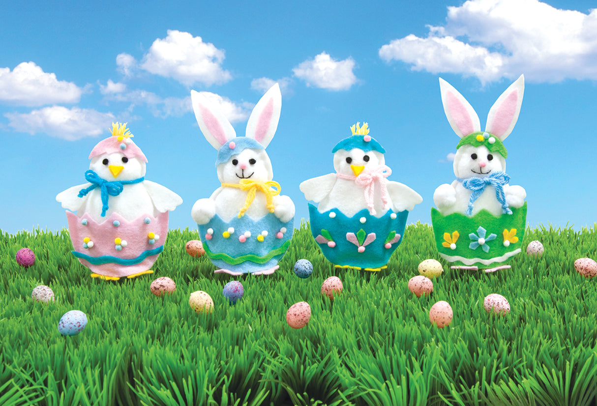 Felt Chicks And Bunnies Pattern