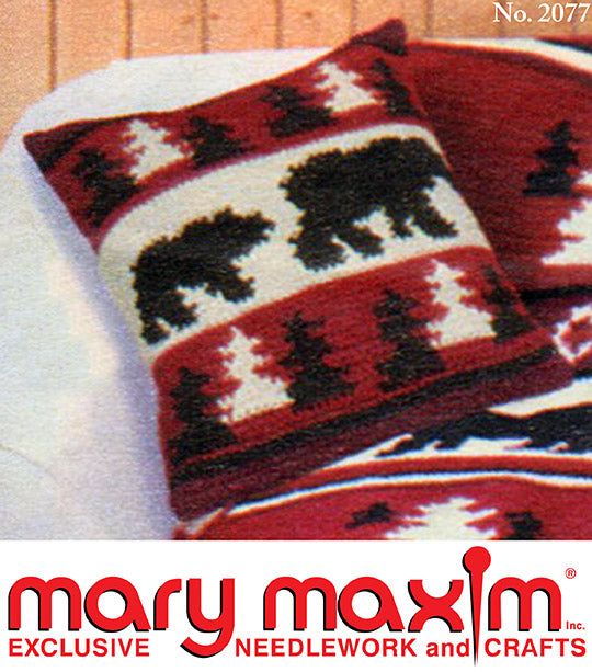 Modèle d’oreiller look lodge