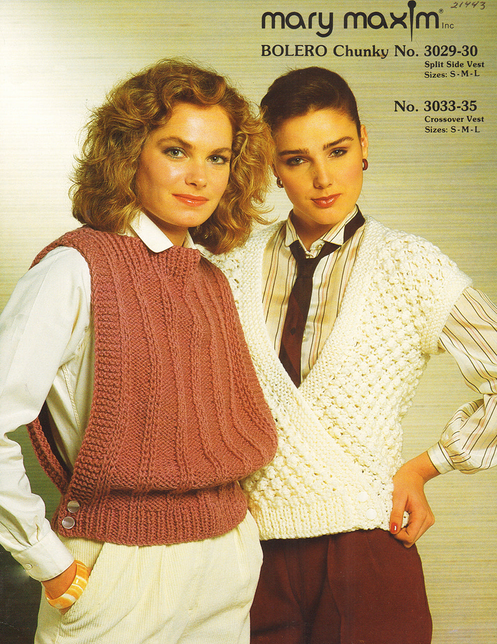 Patrón de chaleco cruzado y lateral dividido