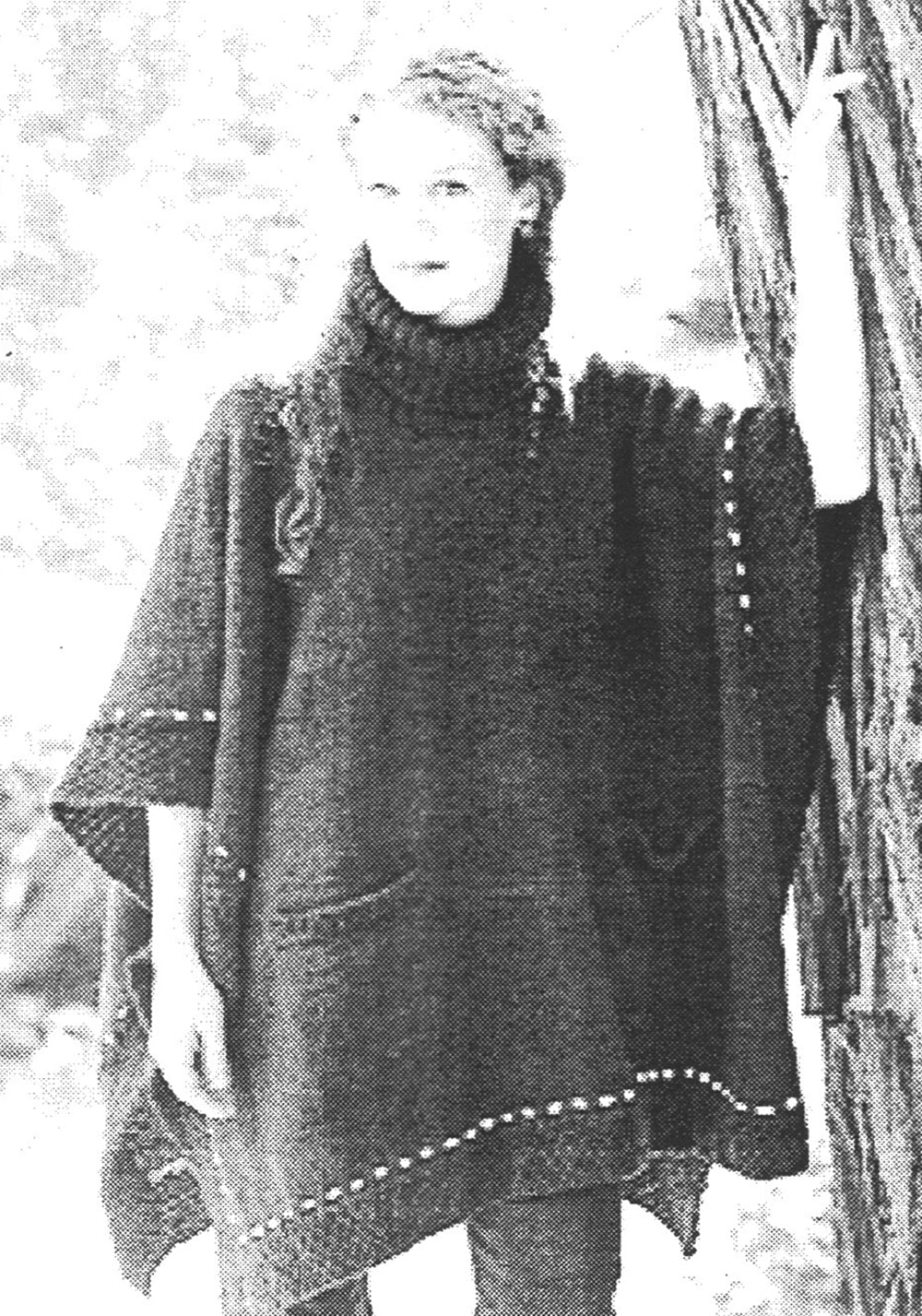 Superbe modèle de poncho d'extérieur