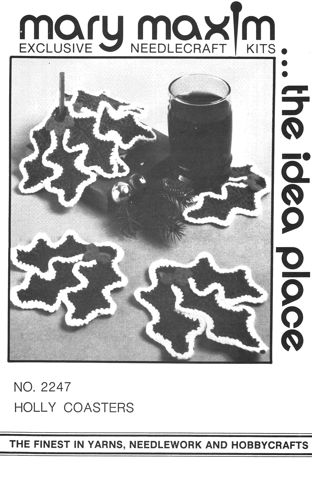 Holly Coasters Pattern