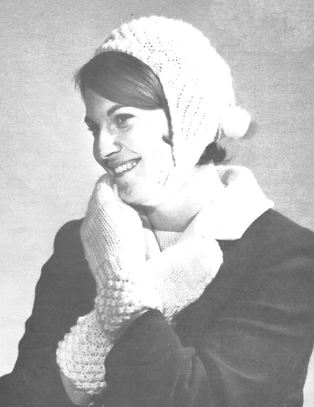 Modèle de casque et de mitaines Popcorn