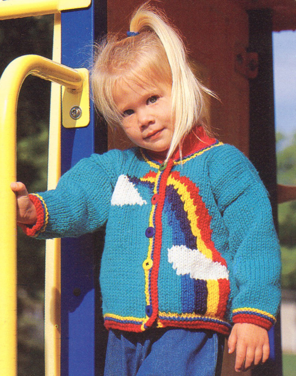 Modèle de veste arc-en-ciel