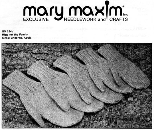 Mitts for the Family Pattern