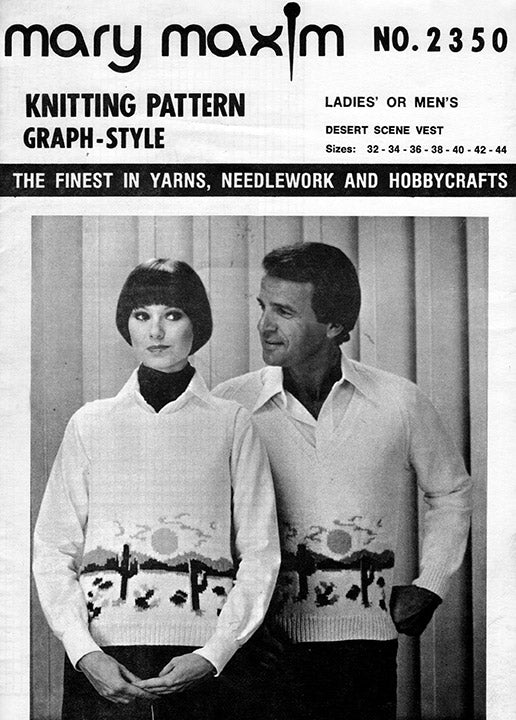 Patron de gilet scène du désert