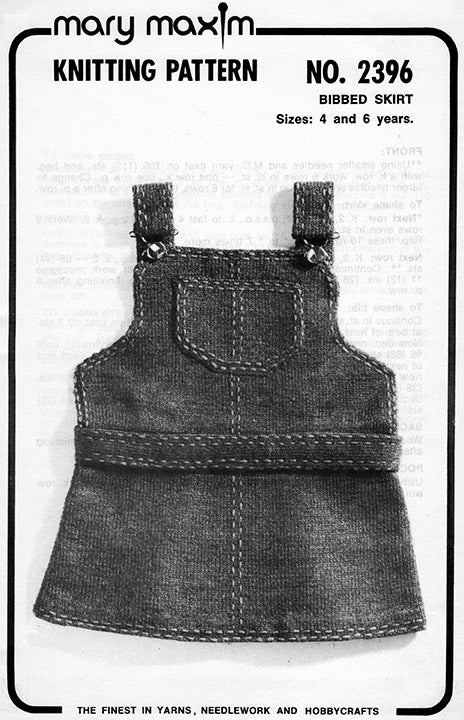 Patrón de falda con pechera