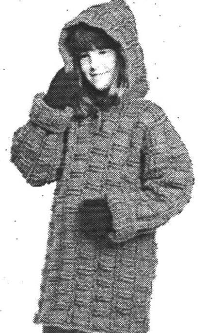 Túnica texturizada con patrón de capucha