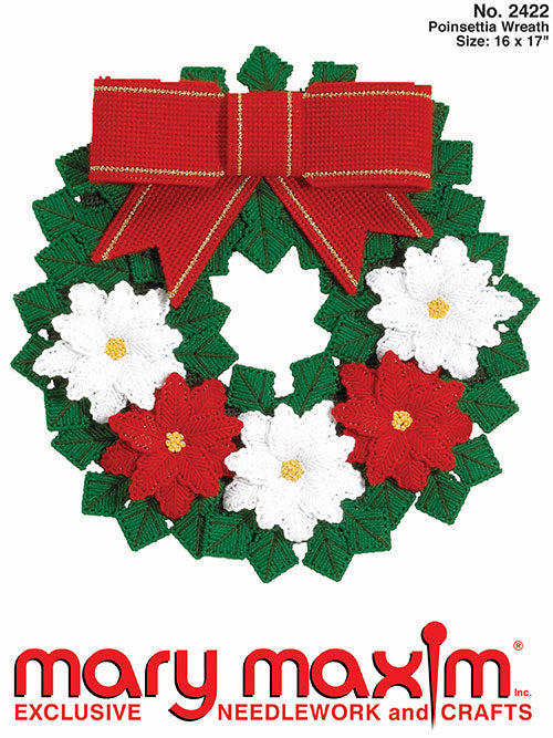 Poinsettia Wreath Pattern