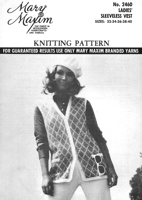 Patron de gilet sans manches pour femme