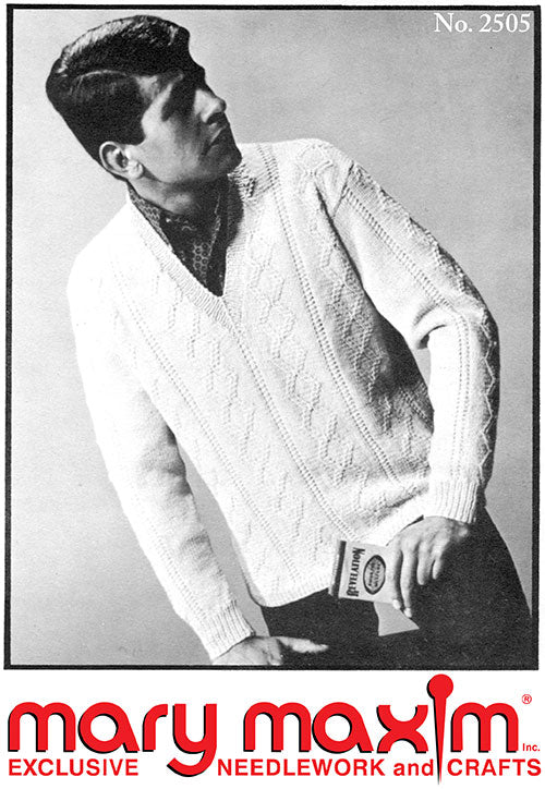 Man's V-Neck Pullover Pattern