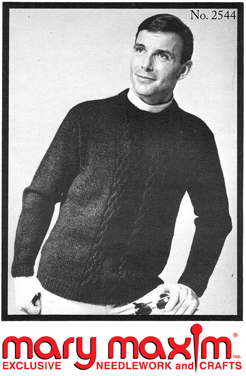 Man's Cable Pullover Pattern
